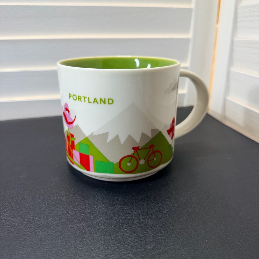 Starbucks “You Are Here Collection” Portland Mug with Green Interior